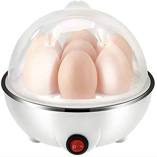 Fierbător Electric pentru Ouă – Capacitate 7 Ouă, 3 Moduri de Fierbere, Oprire Automată, Alb