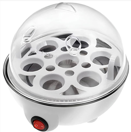 Fierbător Electric pentru Ouă – Capacitate 7 Ouă, 3 Moduri de Fierbere, Oprire Automată, Alb