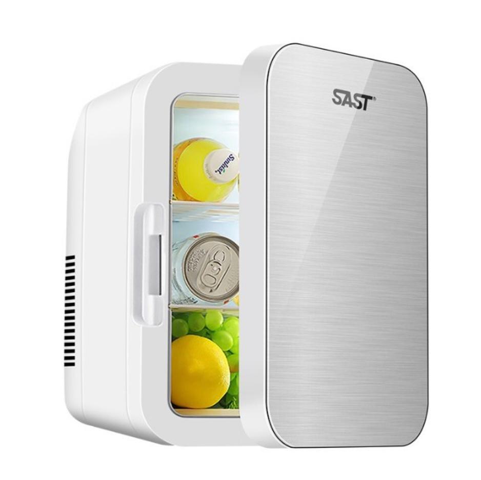 Mini Frigider Cosmetice – Funcție Dublă Încălzire/Răcire, 8L, Portabil, Gri