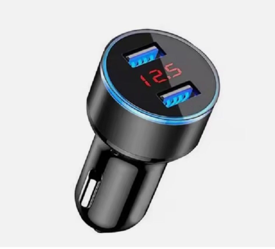 Încărcător Auto Premium din Metal cu Afișaj Digital, PD + QC3.0, 6A