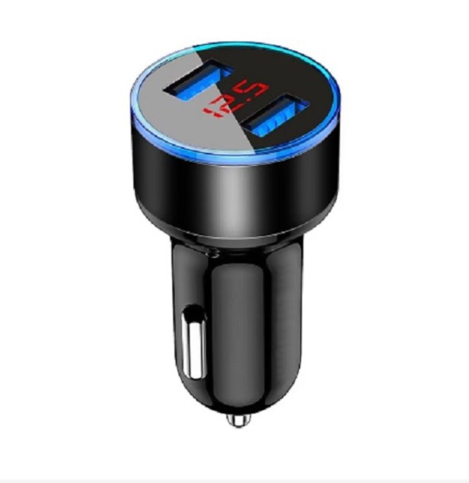 Încărcător Auto Premium din Metal cu Afișaj Digital, PD + QC3.0, 6A