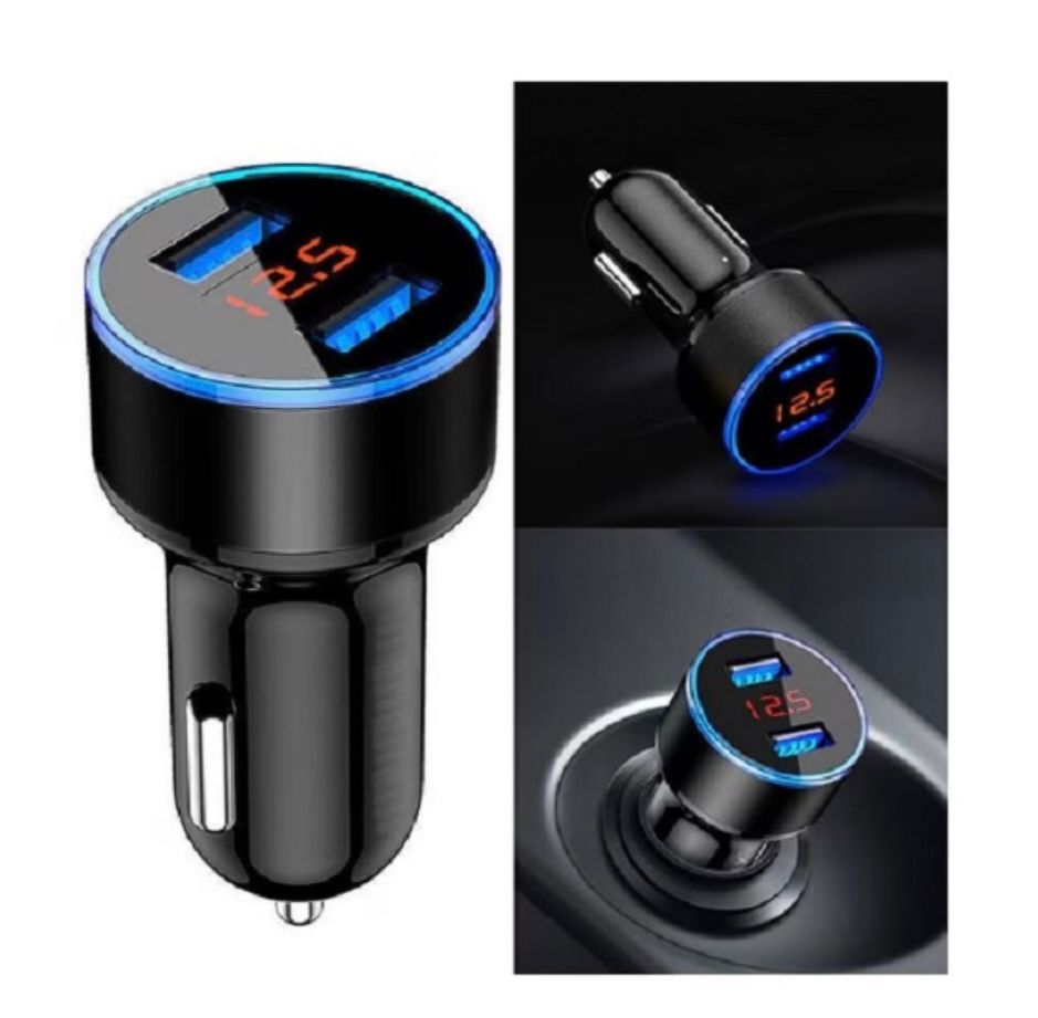 Încărcător Auto Premium din Metal cu Afișaj Digital, PD + QC3.0, 6A